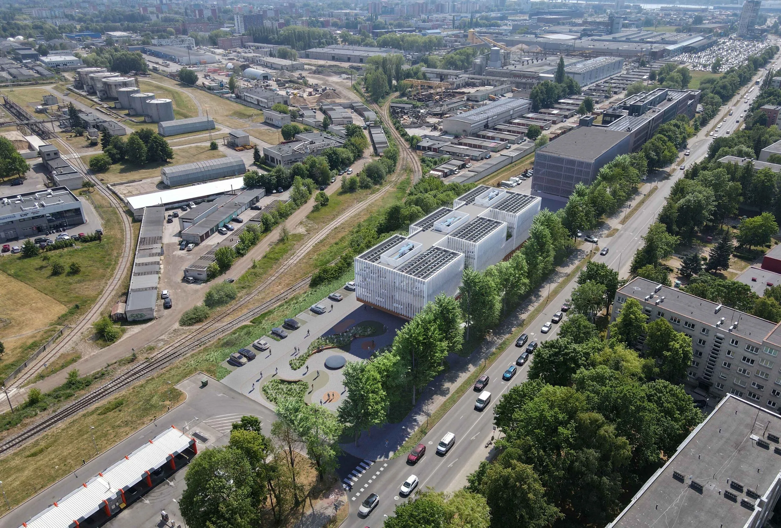 Tesimų rūmai Klaipedoje nytt architektų konkursinis darbas