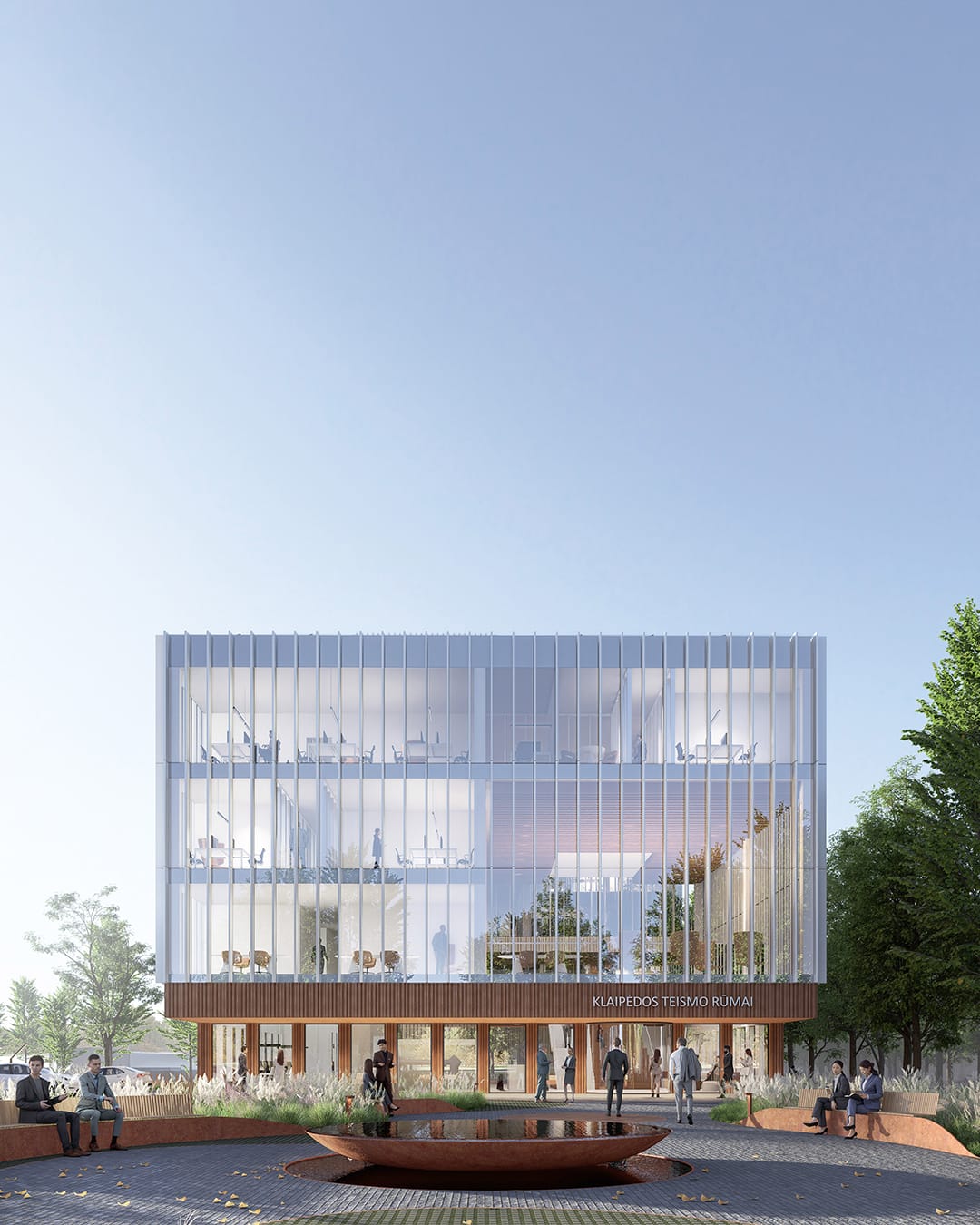 Tesimų rūmai Klaipedoje nytt architektų konkursinis darbas